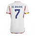 Belgien Kevin De Bruyne #7 Borta matchtröja VM 2022 Kortärmad Billigt